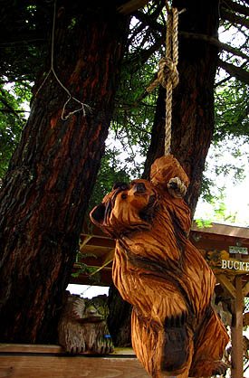 Orick, California, near Redwood National Park, with food and lodging.