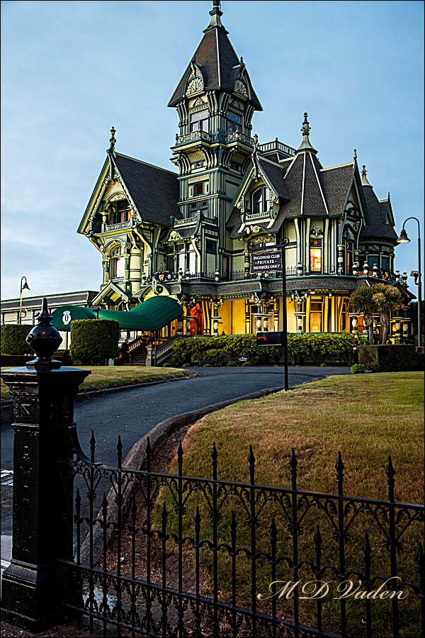 The William Carson Mansion in Eureka, California at Second Street & M Steet