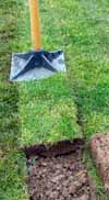 auger to improve drainage