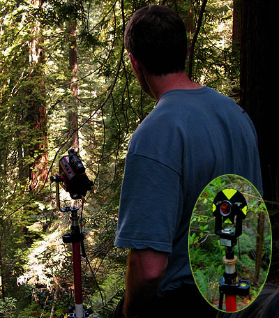 Using laser rangefinders to measure redwoods