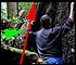 Measuring upper diameter for largest Sitka Spruce comparison