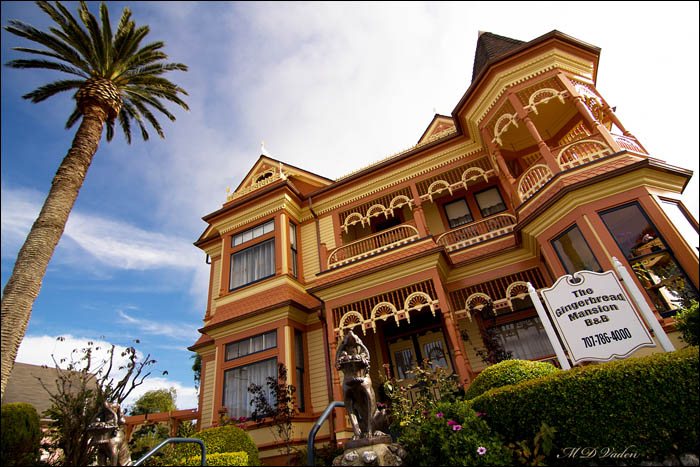 Gingerbread Mansion at Ferndale historic landmark town